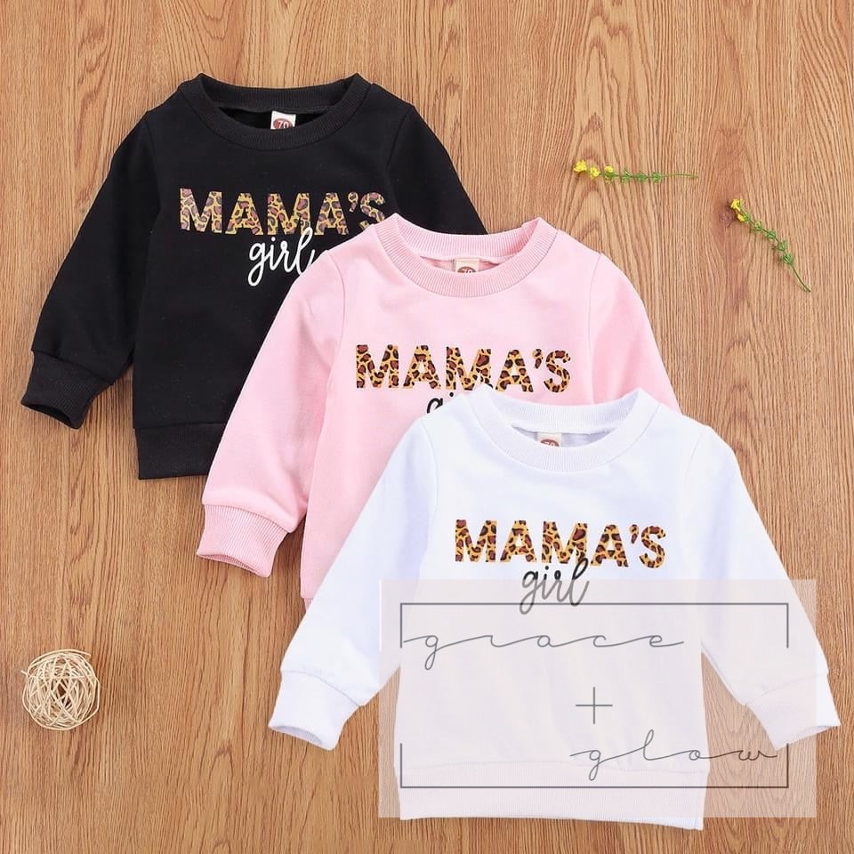 Girls “Mama’s Girl” Lightweight Sweatshirt RTS