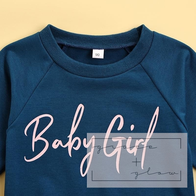 Little Girls “Baby Girl” Lightweight Sweatshirt RTS