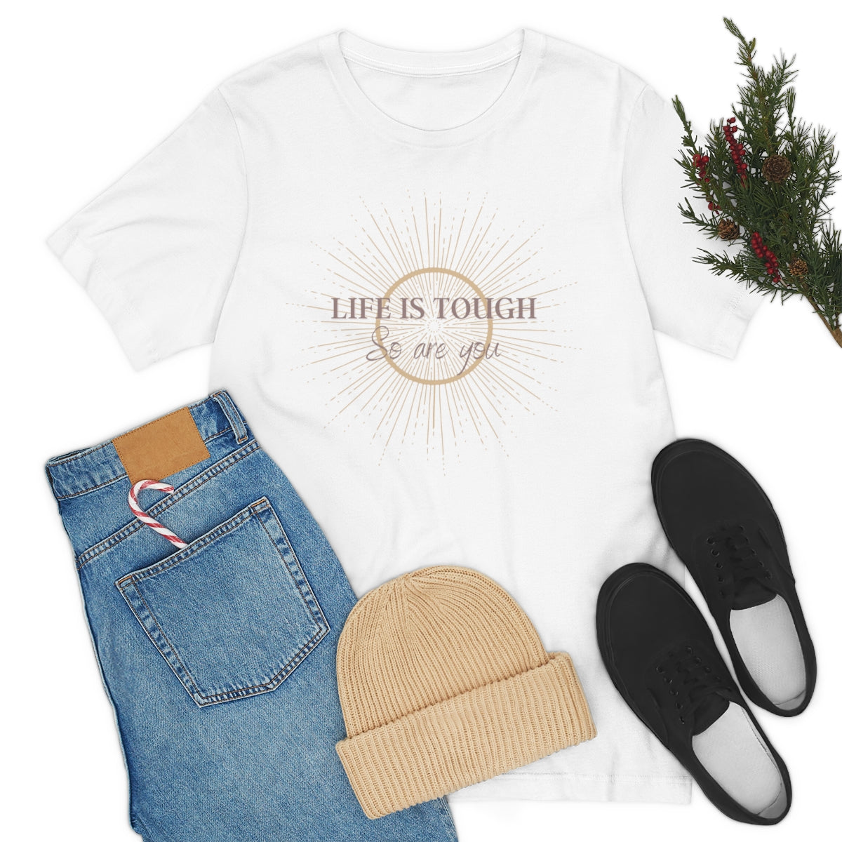 Life Is Tough Unisex Jersey Short Sleeve Tee