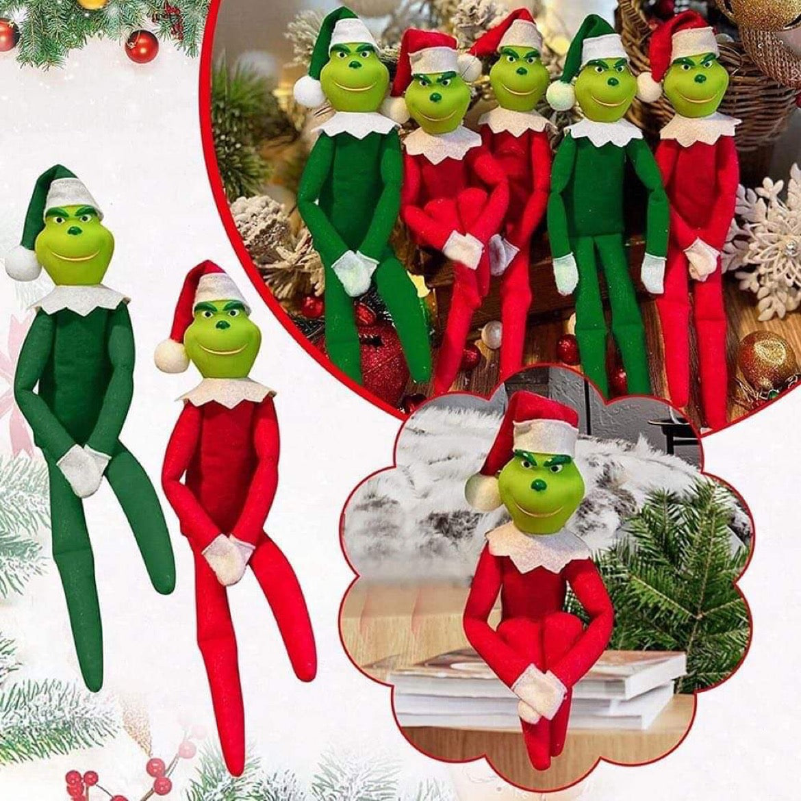 Grinch on the shelf Dolls