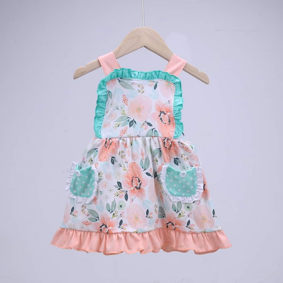 Girls Summer Floral Bubble & Dress