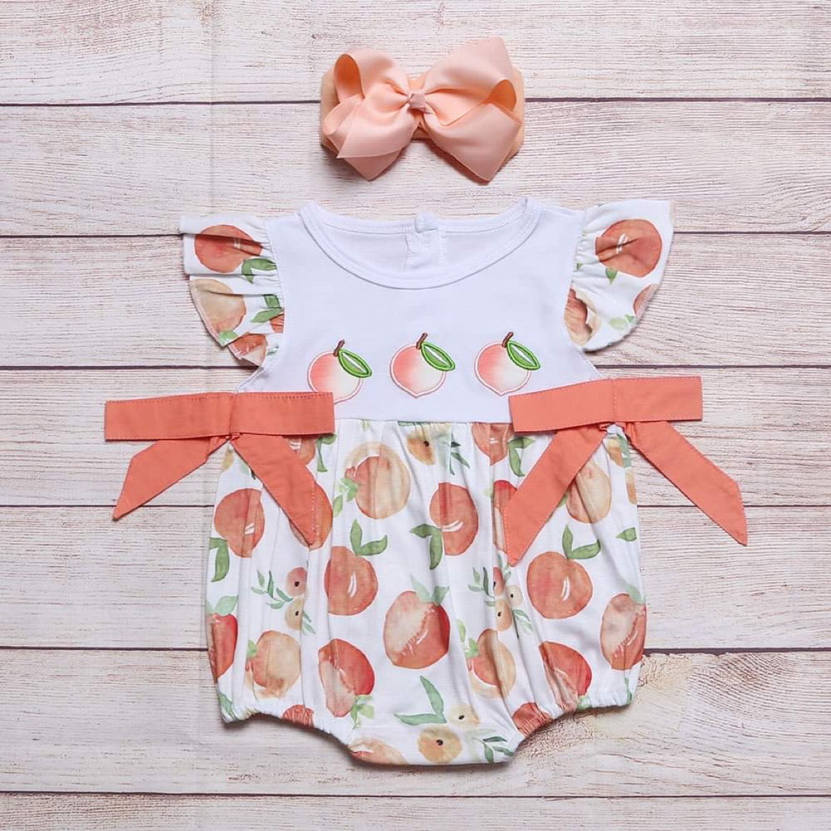 Girls Peaches Bubble/Dress