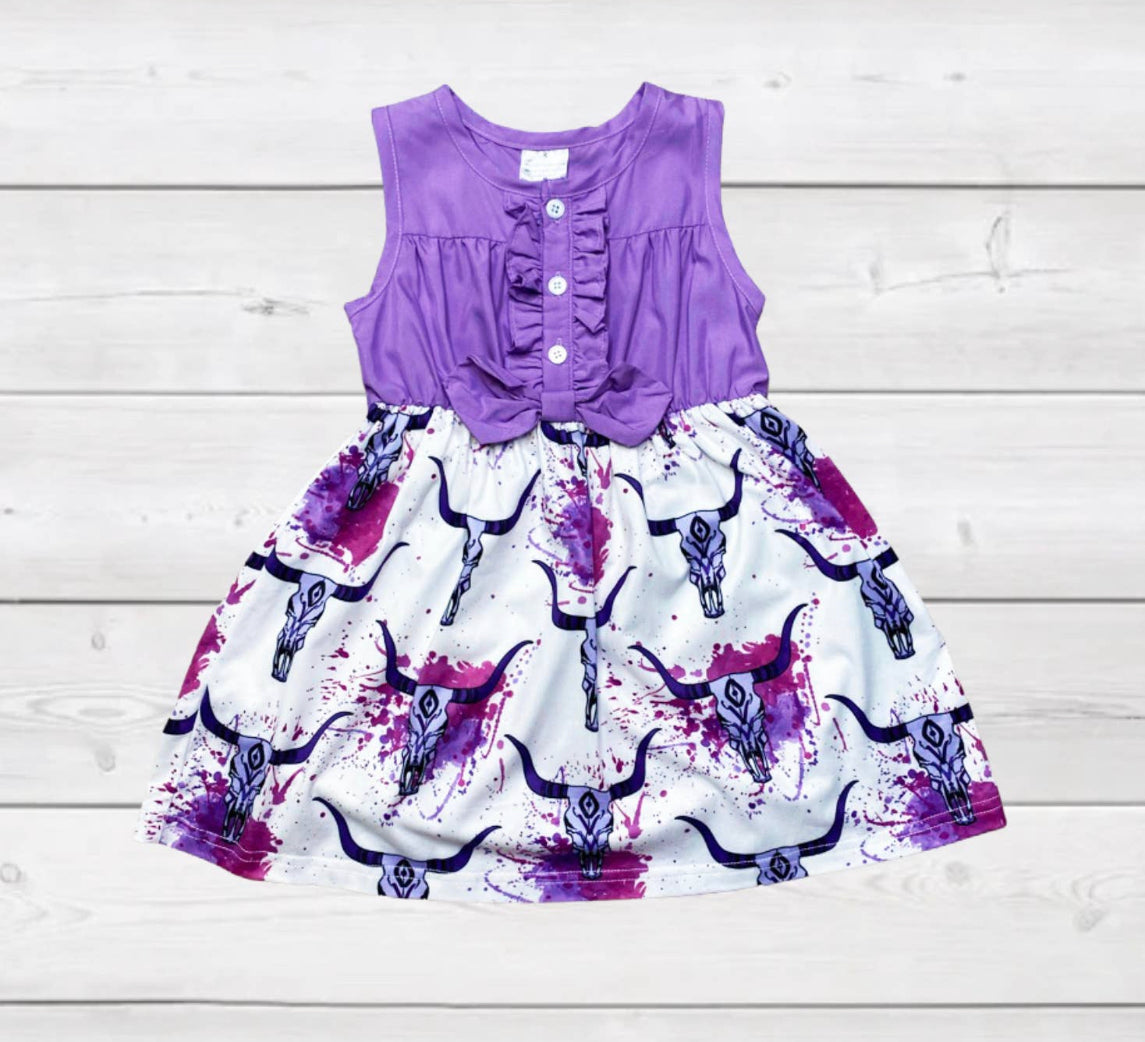 Girls Purple Steer Dress - RTS (2010)