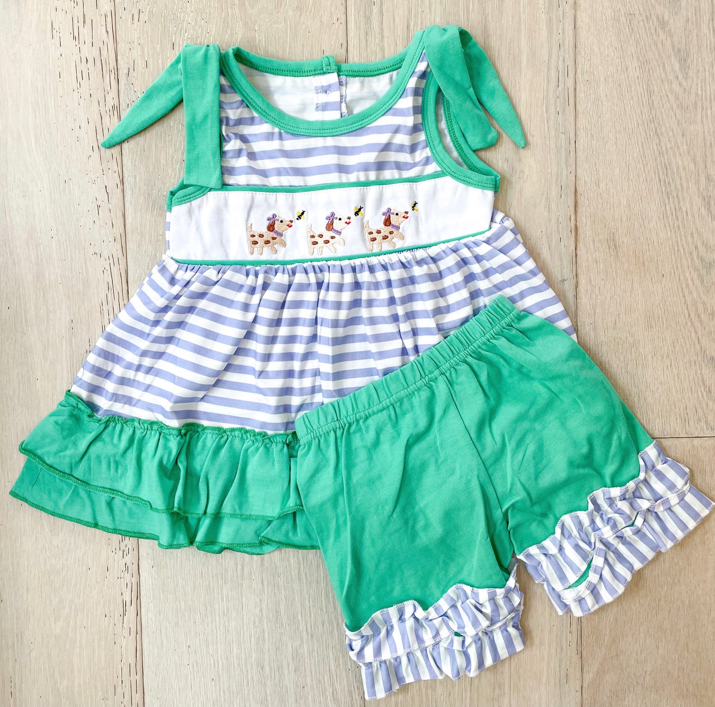 Girls Summer Puppy Playset and Bubble