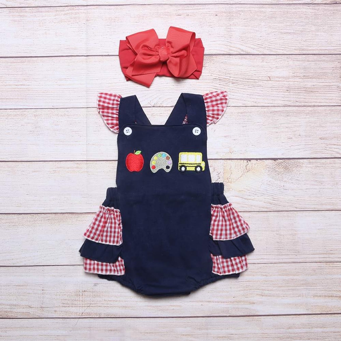 Little Kids Embroidered Back to School Playsets