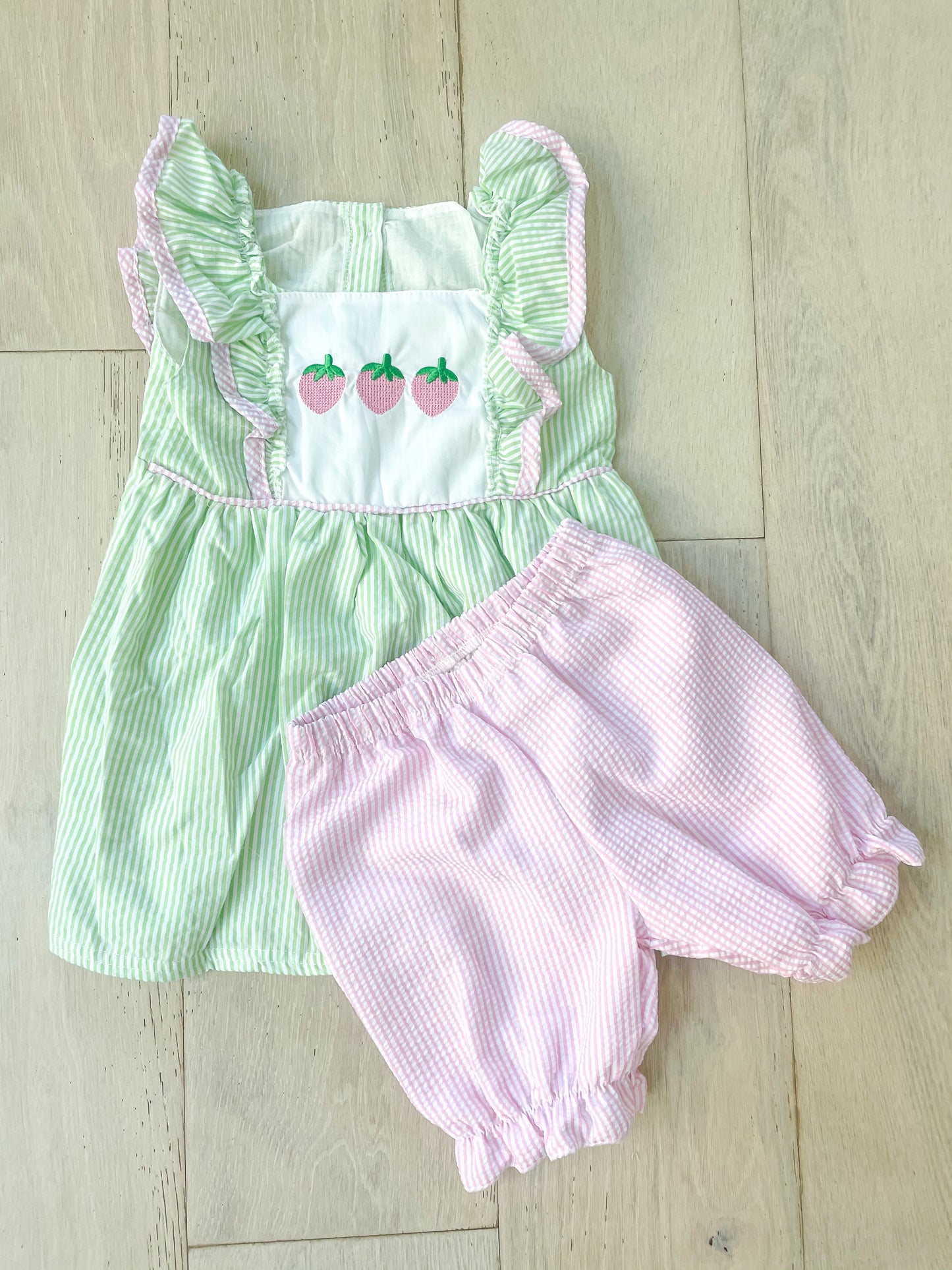 Girls Summer Strawberry Sets