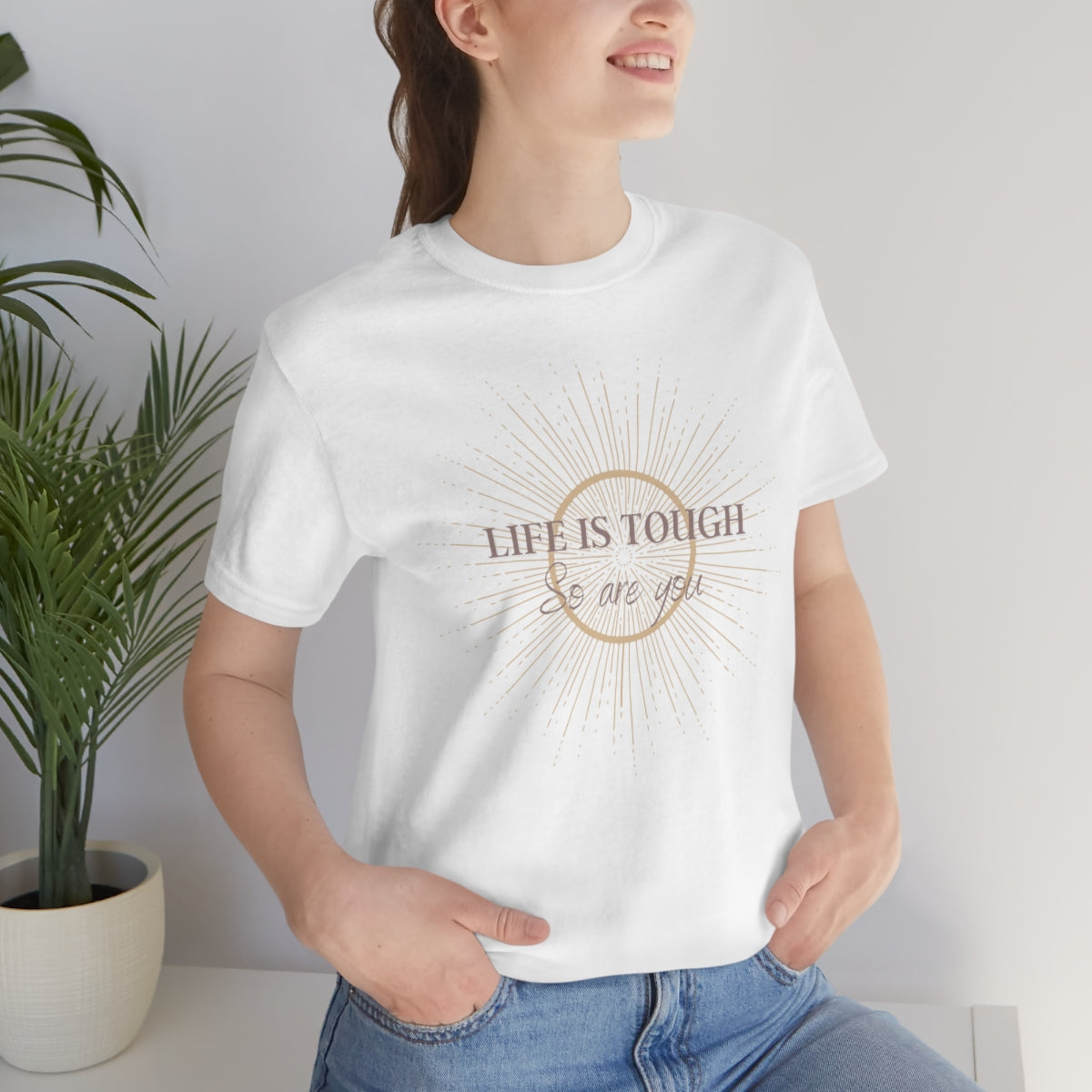Life Is Tough Unisex Jersey Short Sleeve Tee