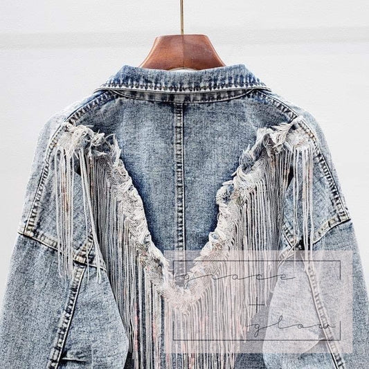 Women’s Rodeo Sequin Fringe Crop Jacket RTS