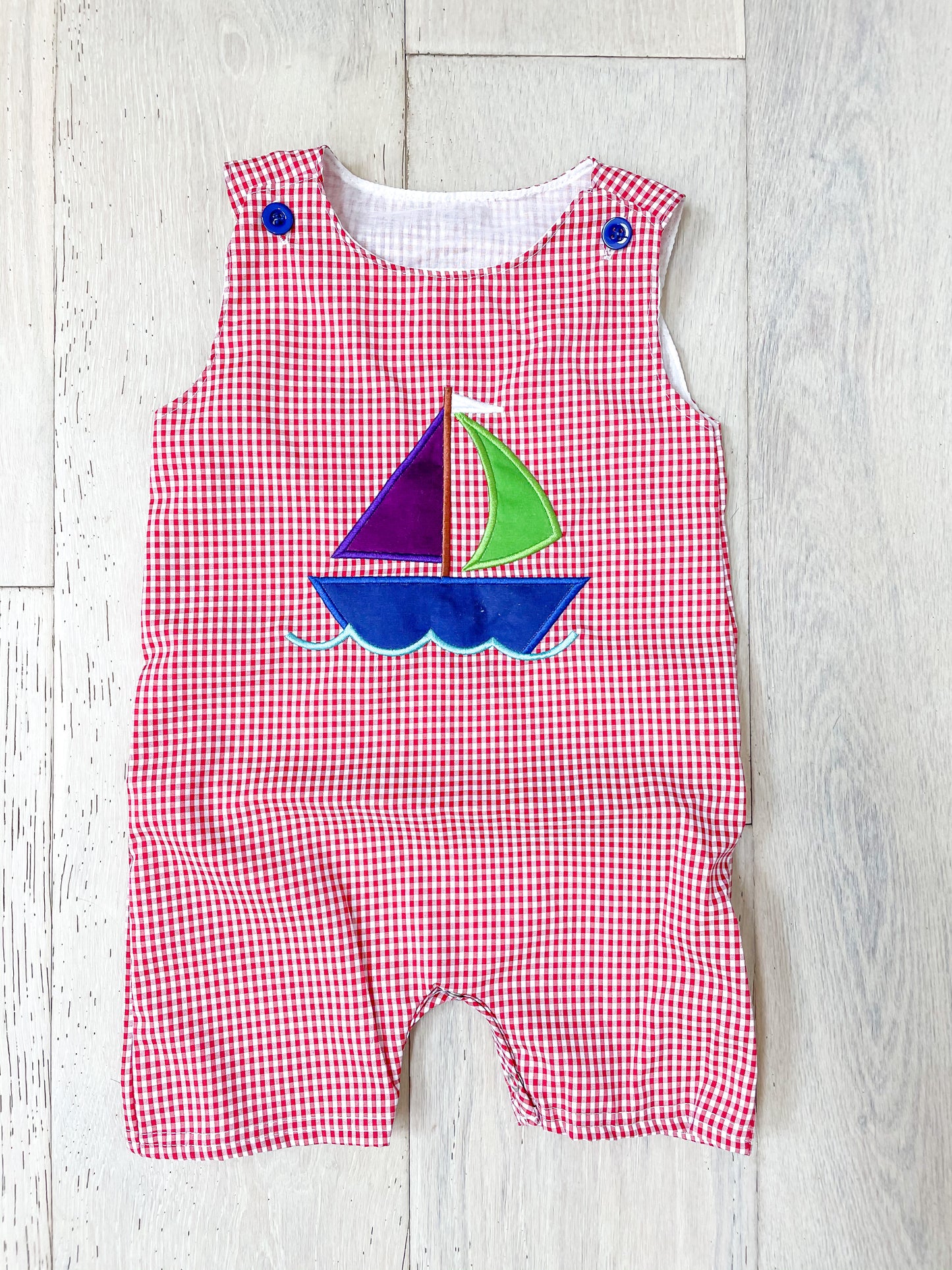 Boys Applique Sailboat sets