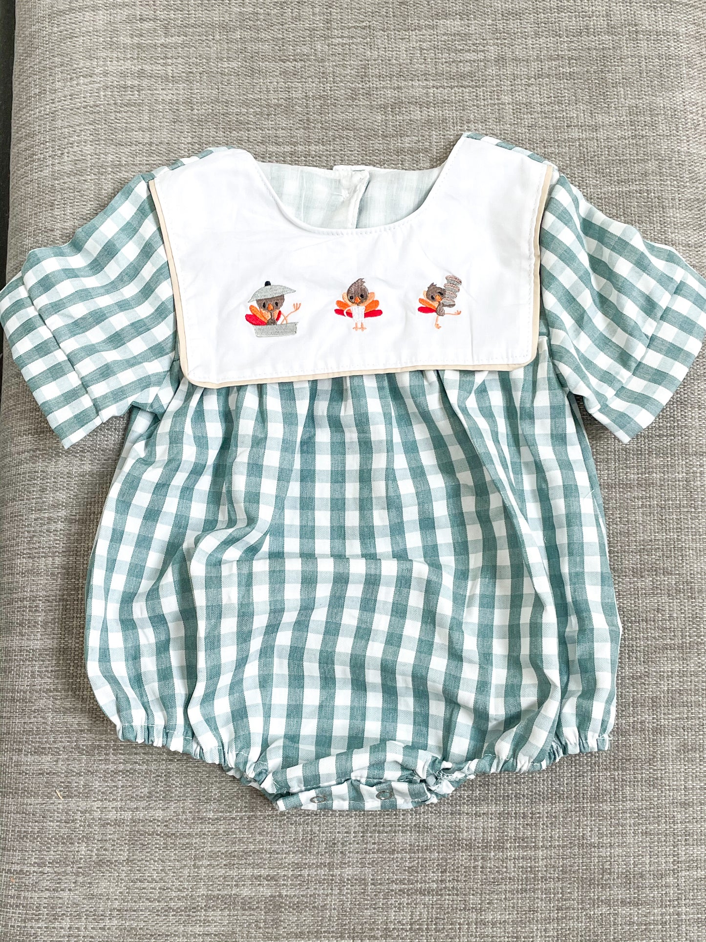 Embroidered Plaid Turkey Sets