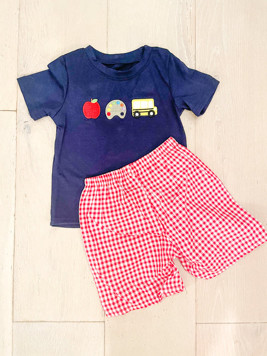 Little Kids Embroidered Back to School Playsets