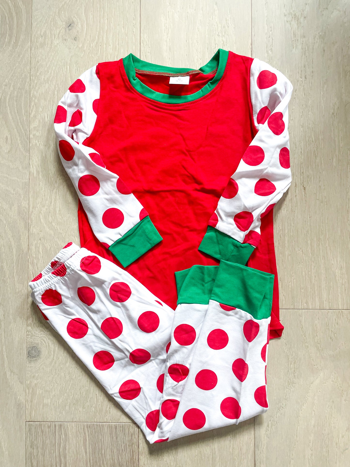 Kids Holiday Dots PJs