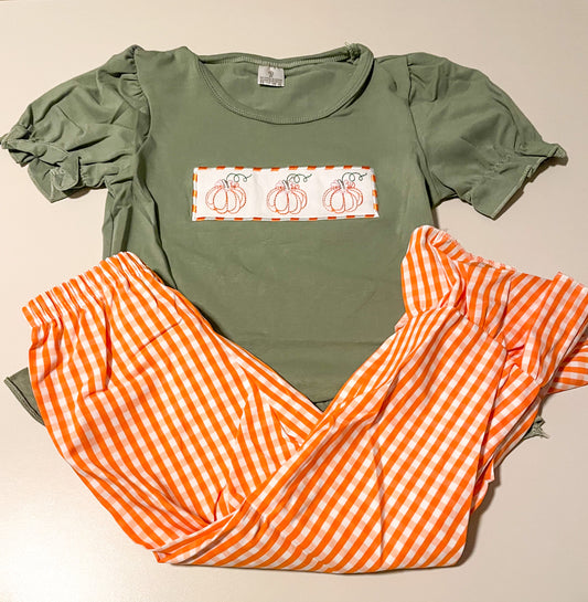 Kids Stitched Pumpkin Sets