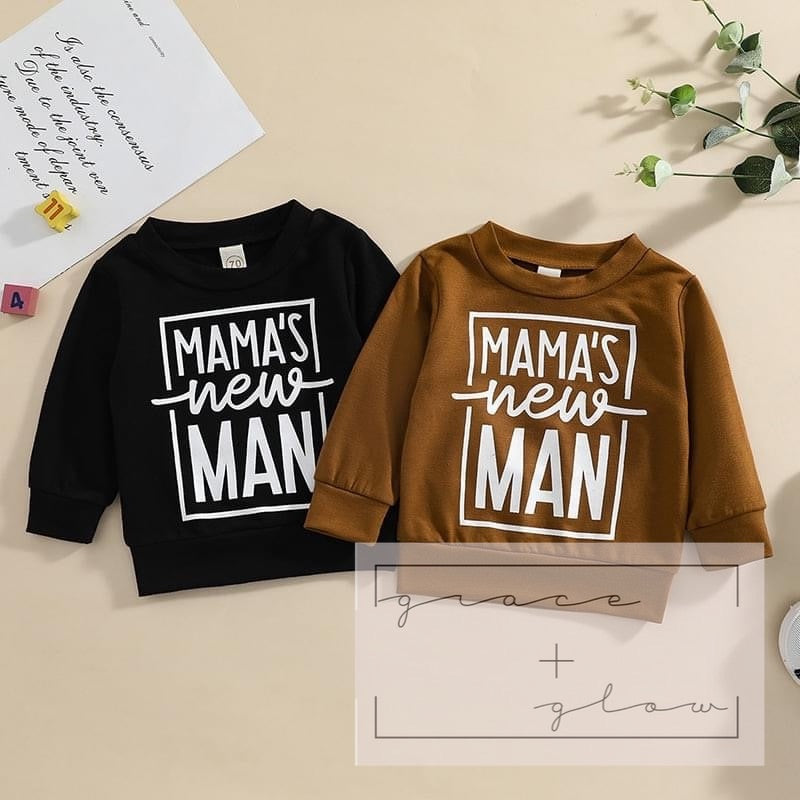 Little Boys New Man Sweatshirt RTS
