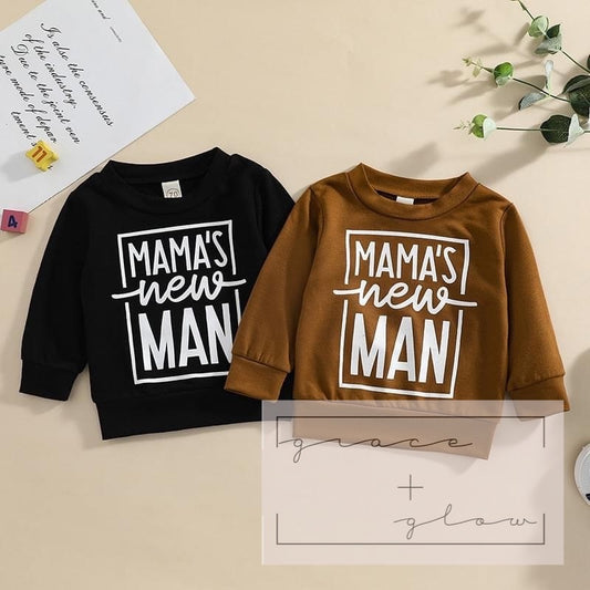 Little Boys New Man Sweatshirt RTS