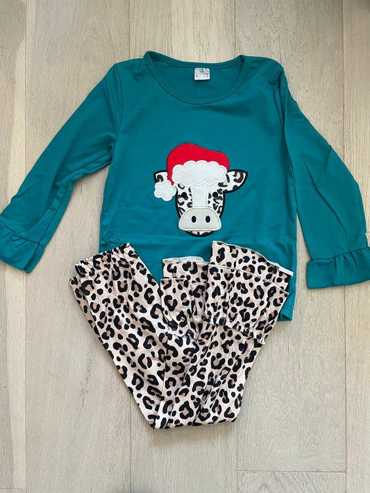 Girls Holiday Cow Sets