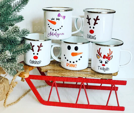 Kids Personalized Enamel Cup
