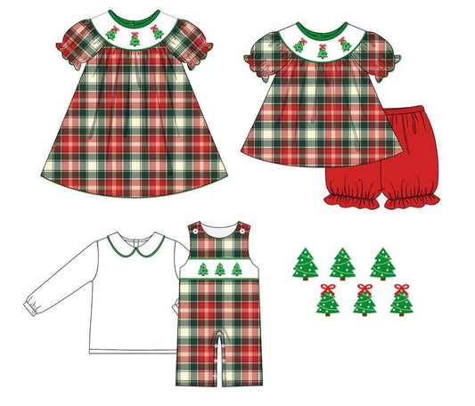 Kids Smocked Pretty in Plaid Holiday Collection - Preorder Closing 8/24/22