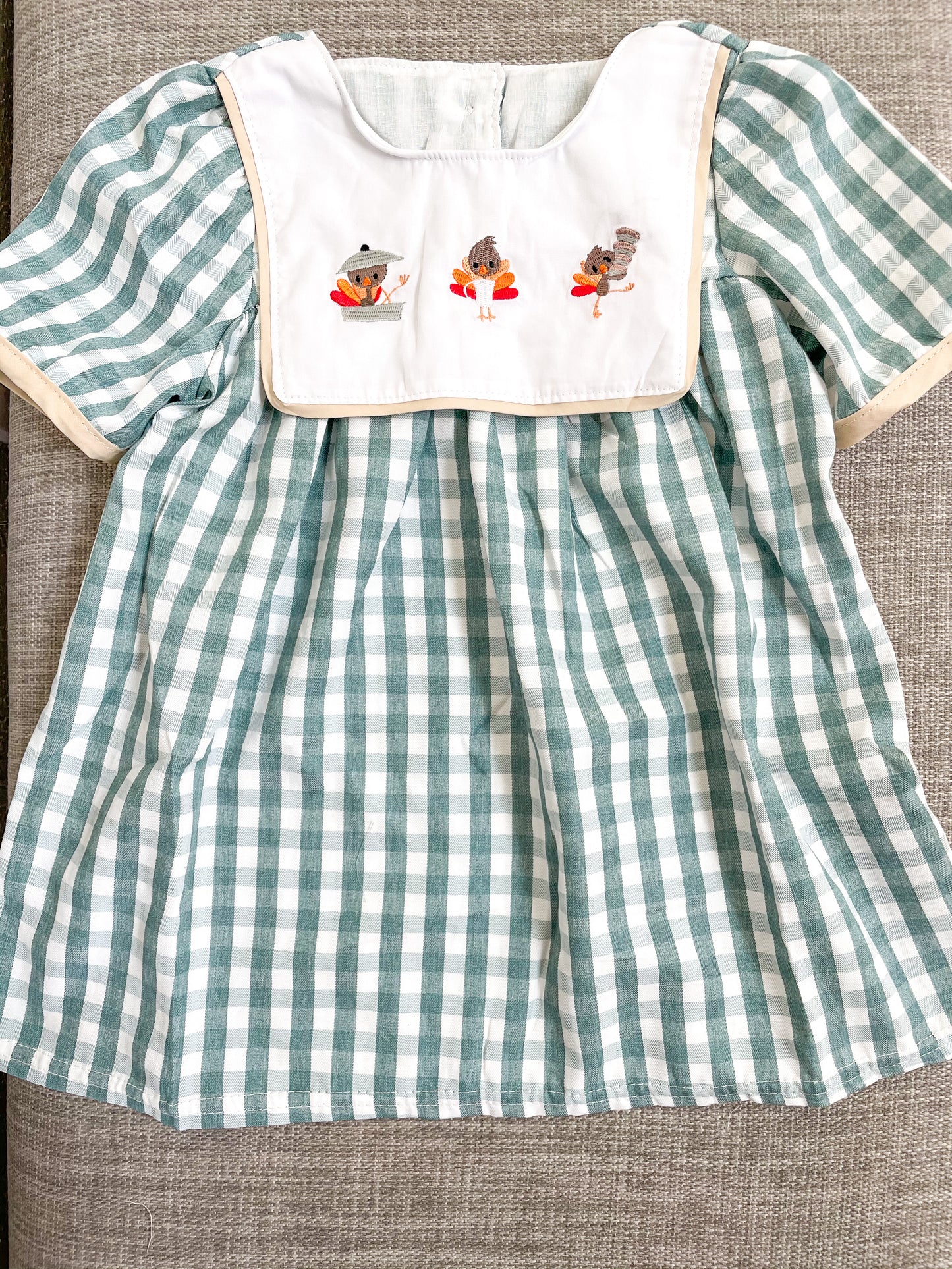 Embroidered Plaid Turkey Sets